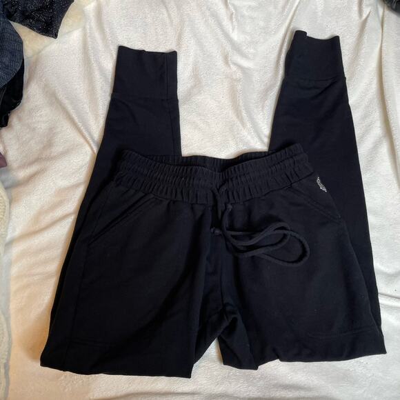 FREE‎ PEOPLE Movement Sunny Skinny Sweatpants Black Small Jogger Drawstring - Picture 5 of 6